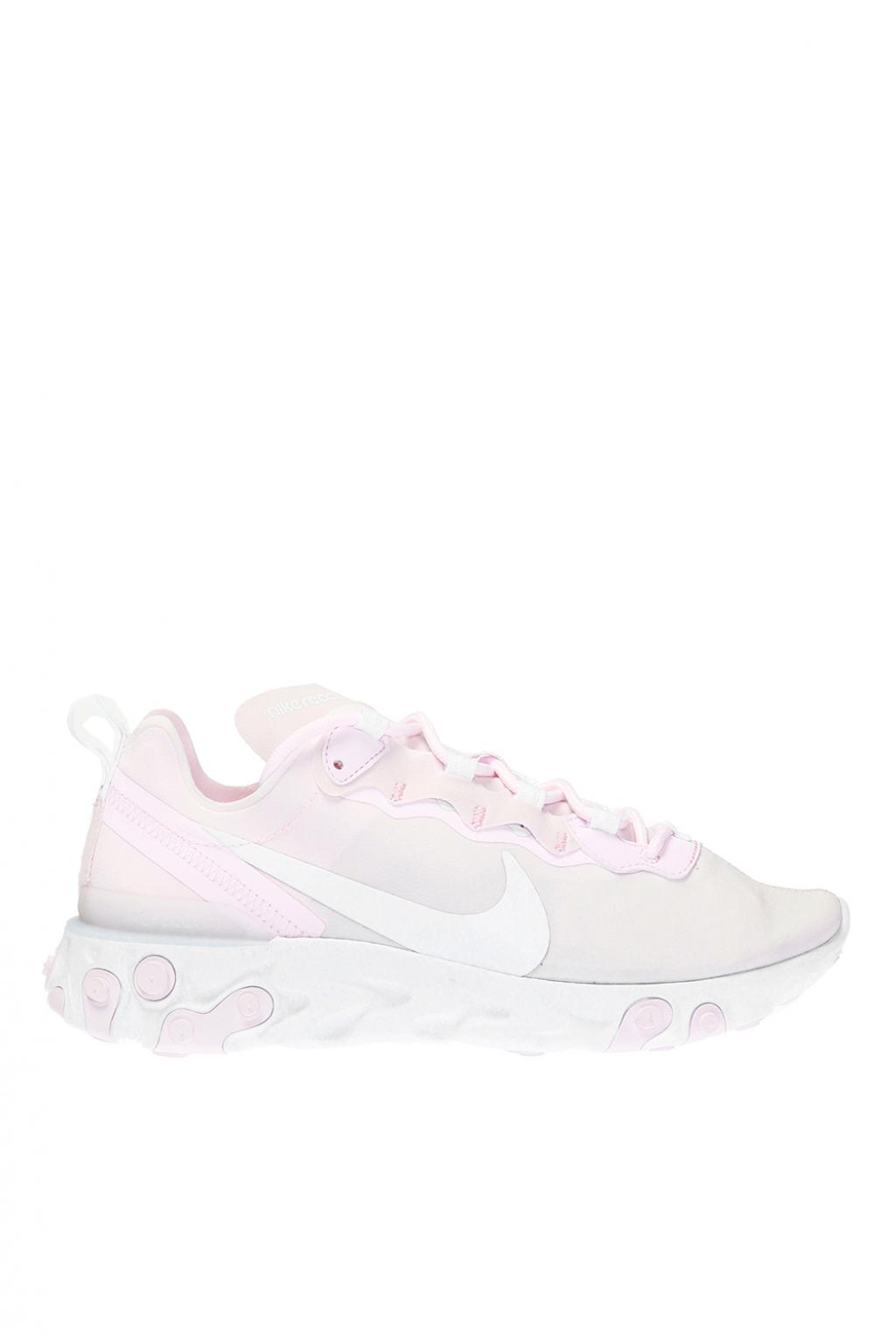 Nike react element on sale 55 women's pink